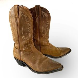 Brown Leather Heeled Boots